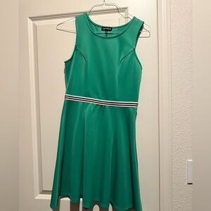 Sequin Hearts Emerald Green Dress